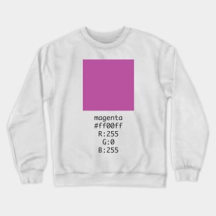 Magenta Hex and RGB Code Crewneck Sweatshirt